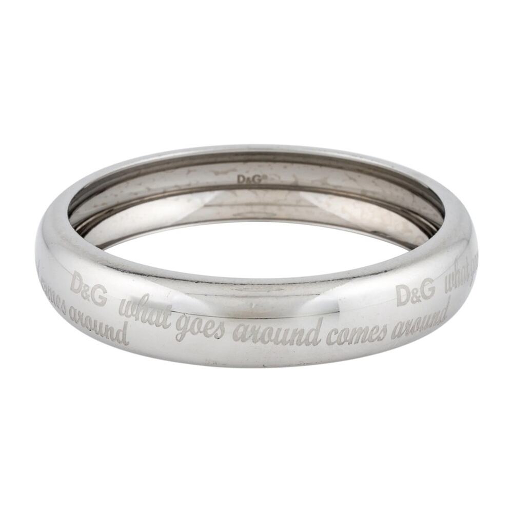 Dolce & Gabbana Silver What Goes Around Comes Around Bangle